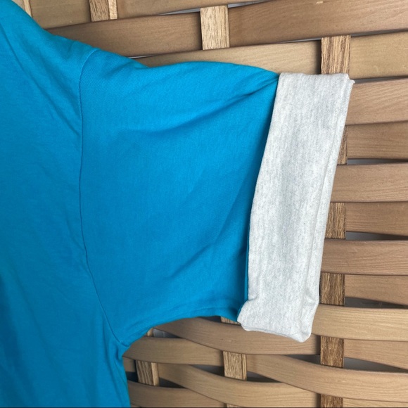 HARD ROCK Puffy Graphic Vintage 90s Hyper Wave Neon Cuff Sleeve Tshirt Skate Y2K - Picture 5 of 7